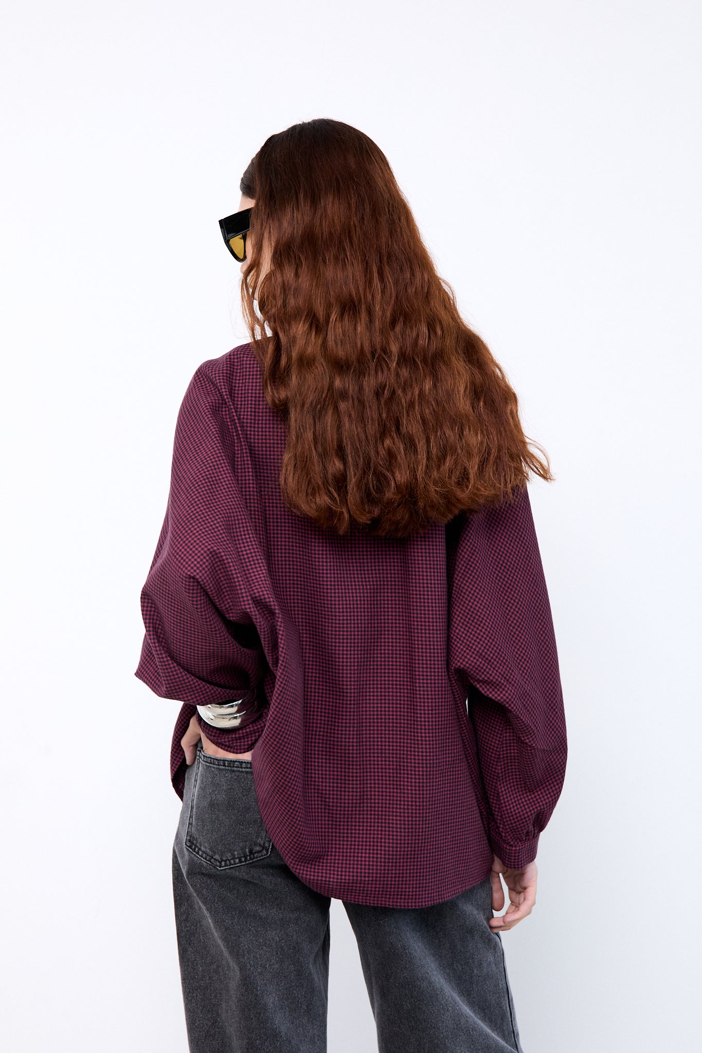 MEL BLOUSE|Red Gingham