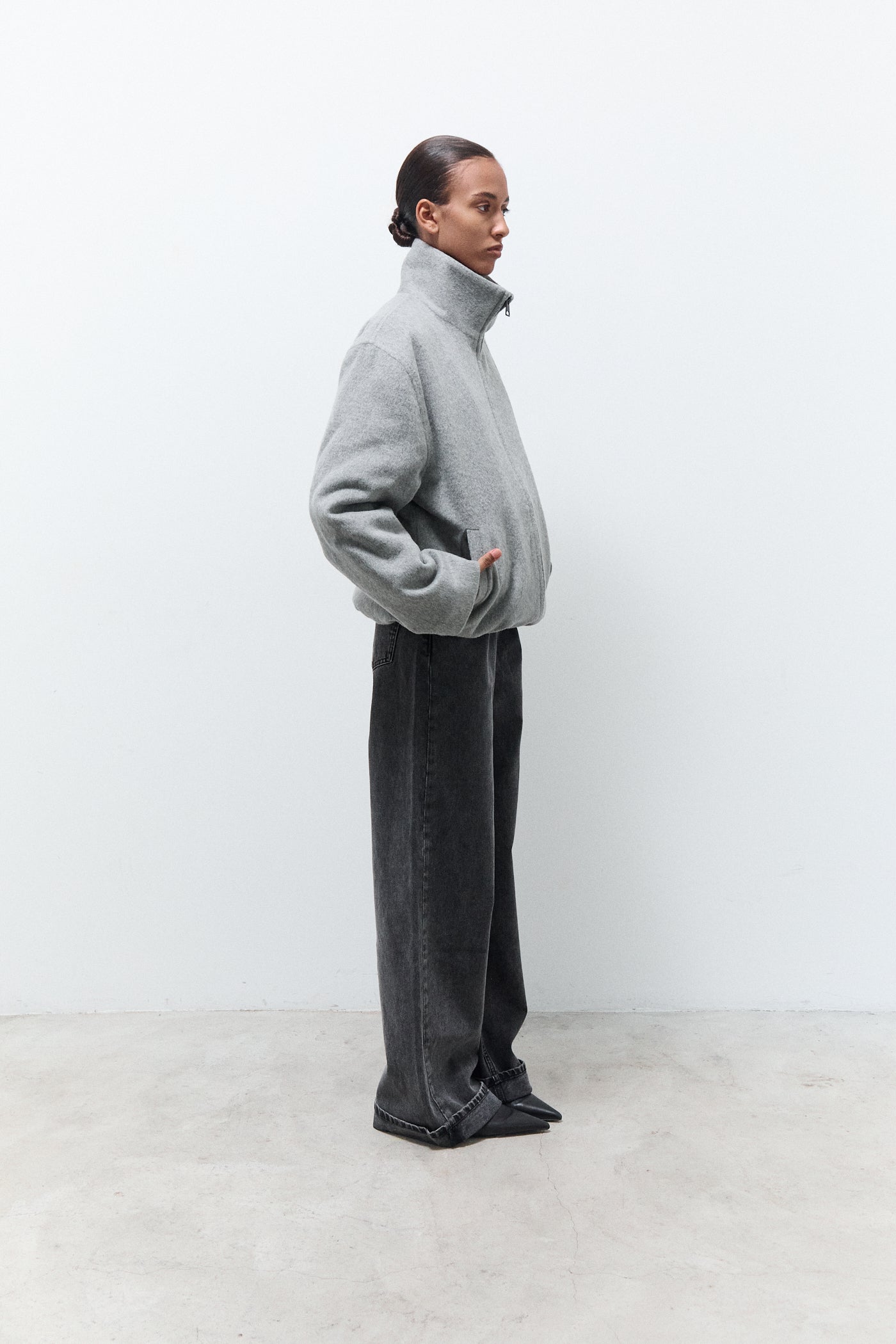 TESS JACKET|Mid Grey