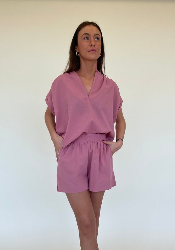 YULIA BLOUSE | BLUSH