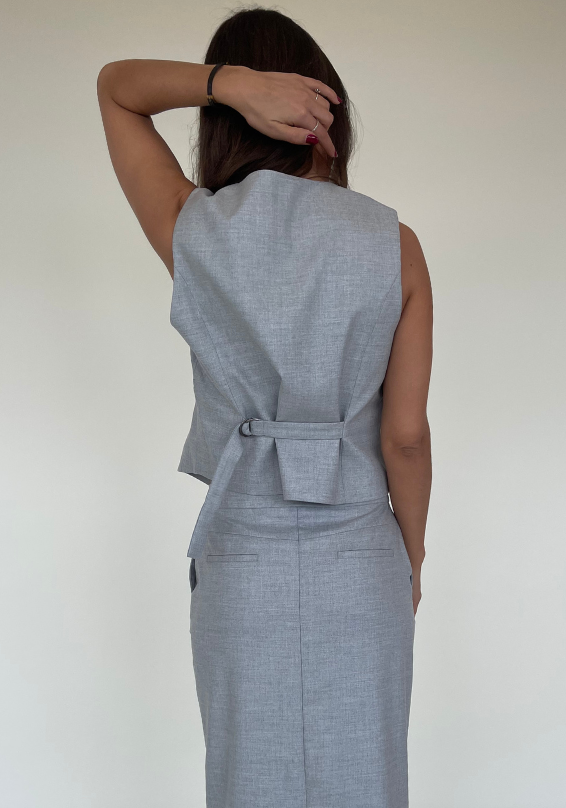 HOPE GILET | LIGHT GREY