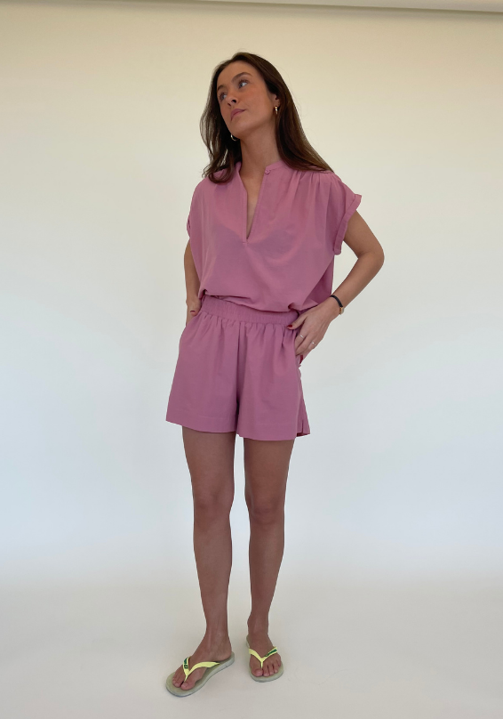 YULIA BLOUSE | BLUSH