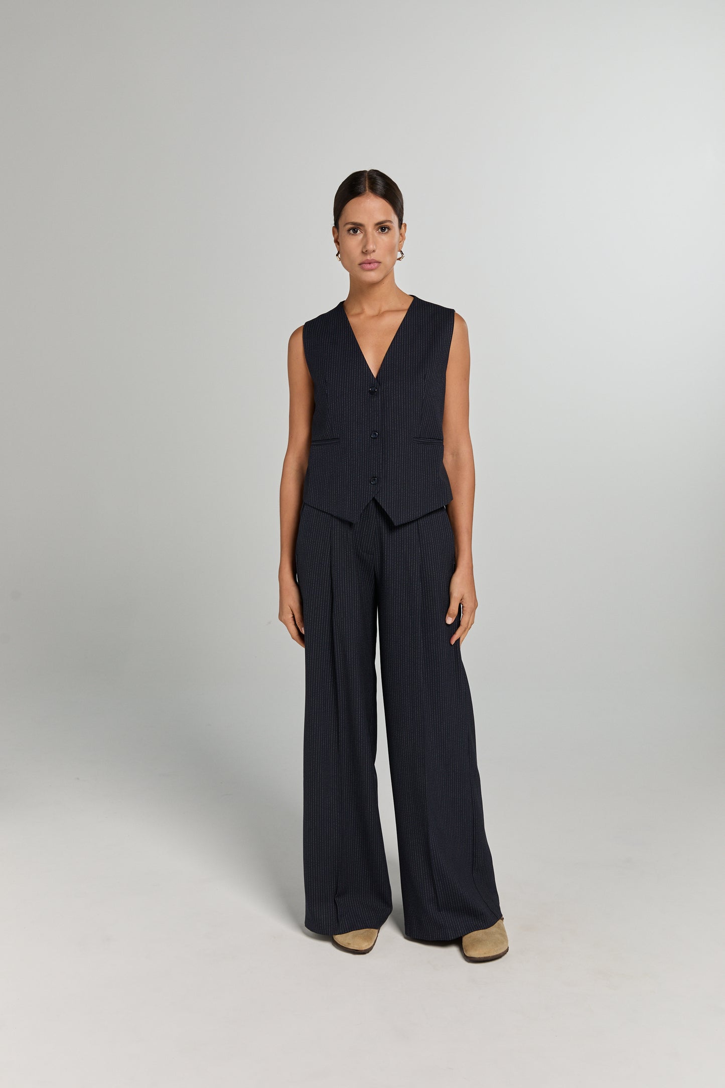 LOGAN PANTS | MARINE PINSTRIPE