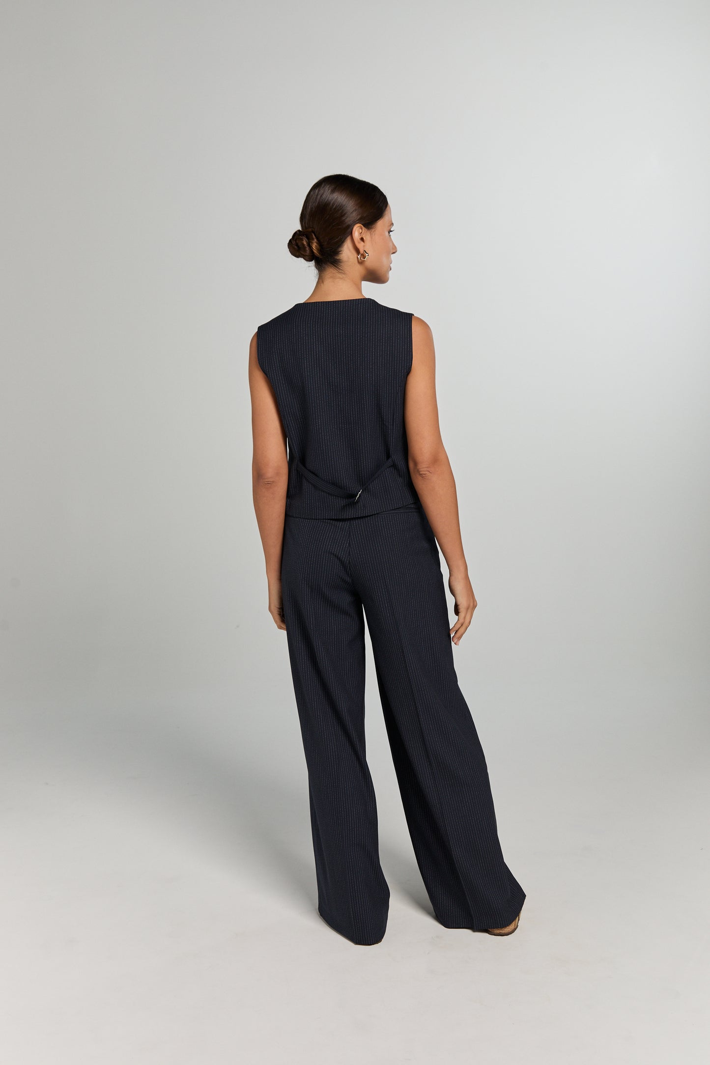 HOPE GILET | MARINE PINSTRIPE