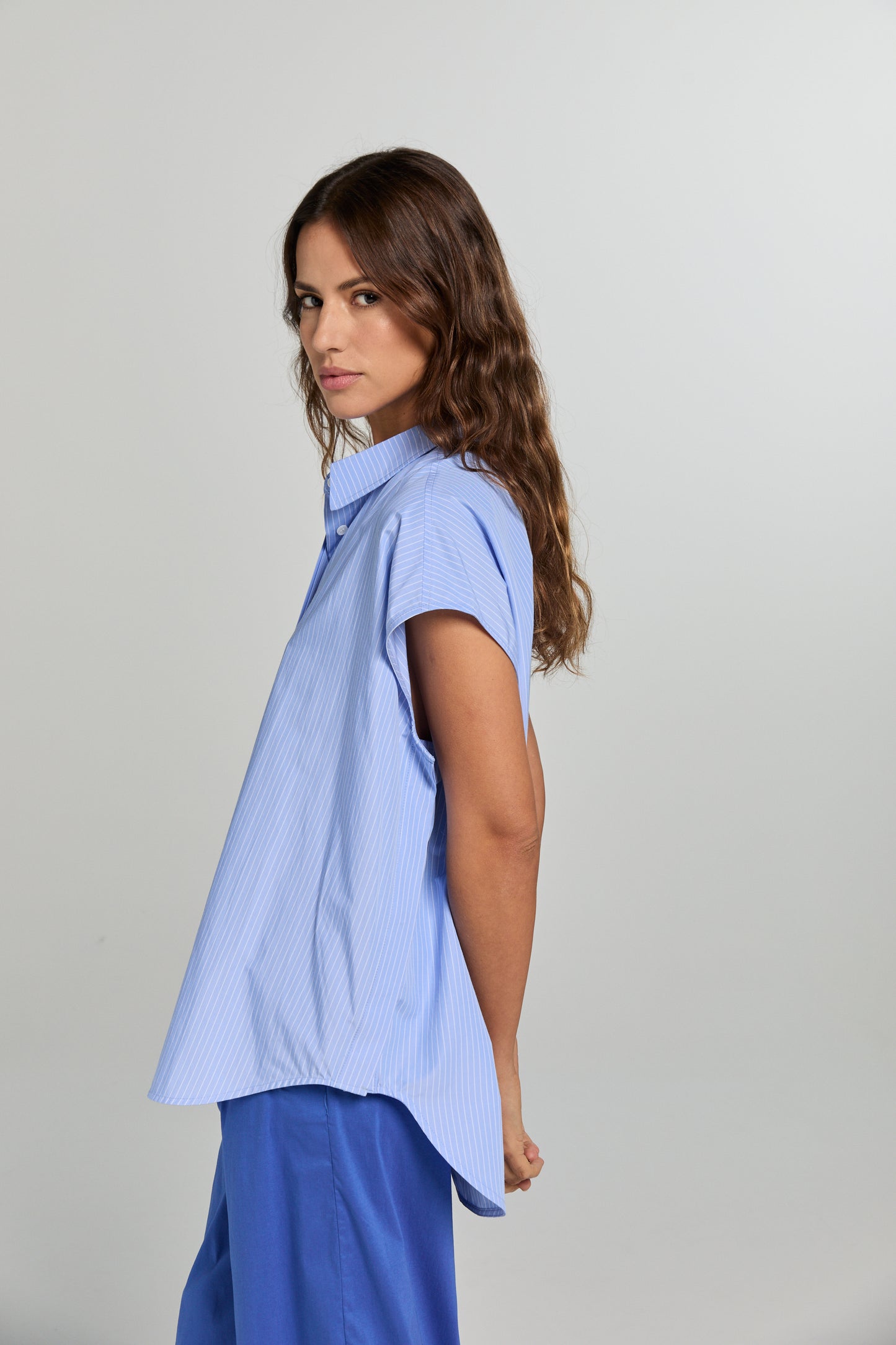 ALBA SHIRT | LIGHT BLUE STRIPES