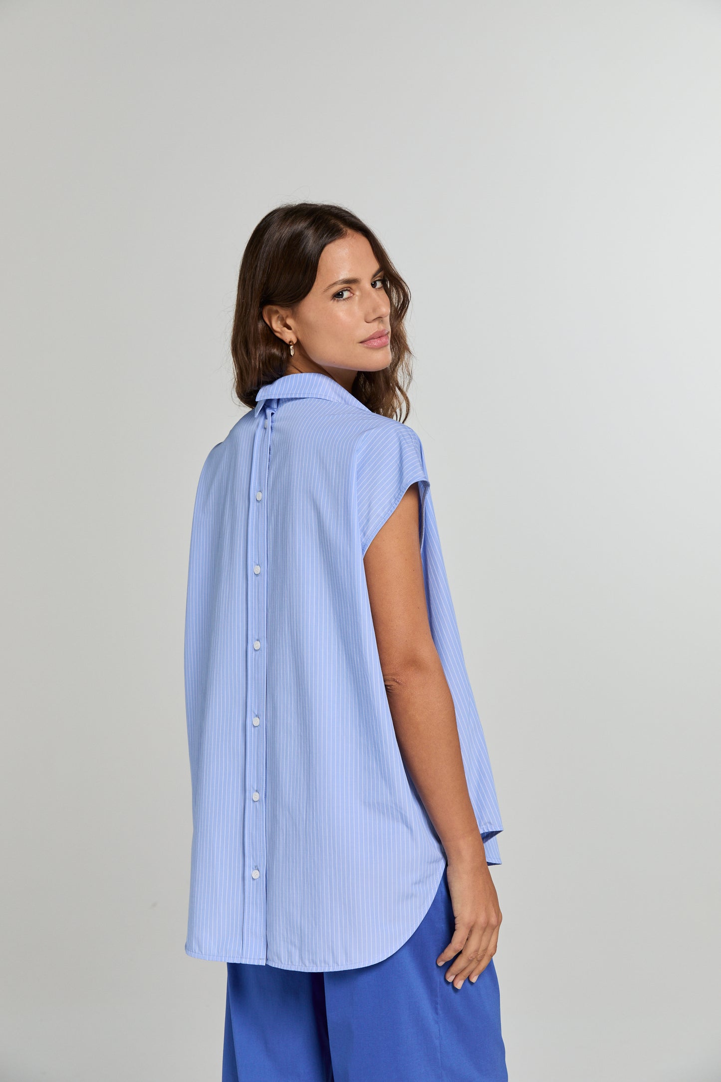 ALBA SHIRT | LIGHT BLUE STRIPES