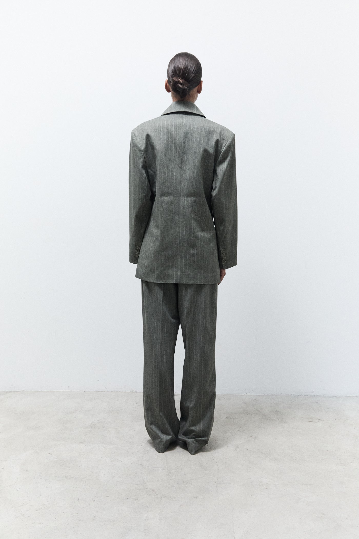 JOOLS BLAZER|Green pinstripes