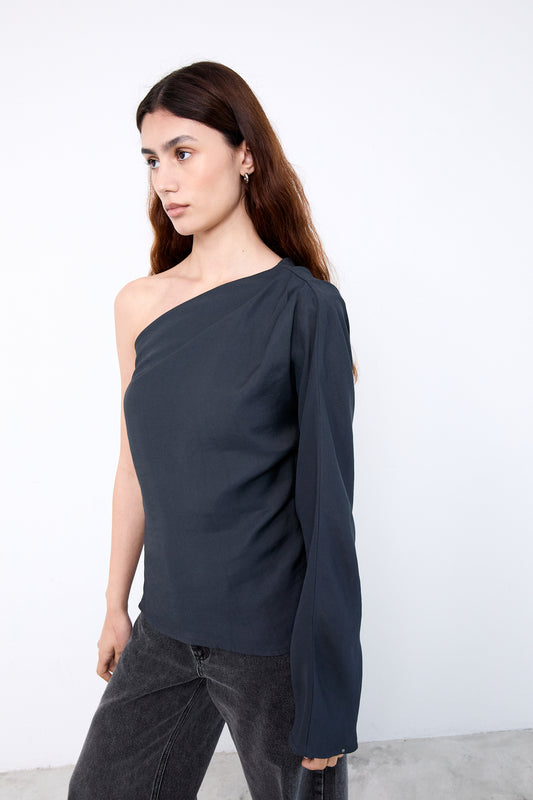 JACQUELINE BLOUSE|Black