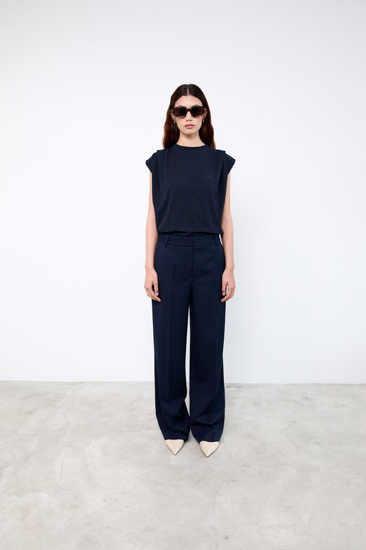 POPPY PANTS|Navy