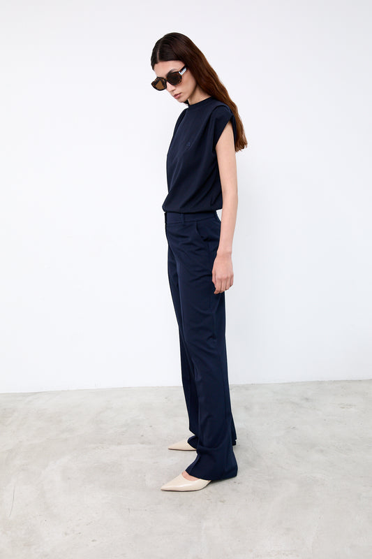 POPPY PANTS|Navy