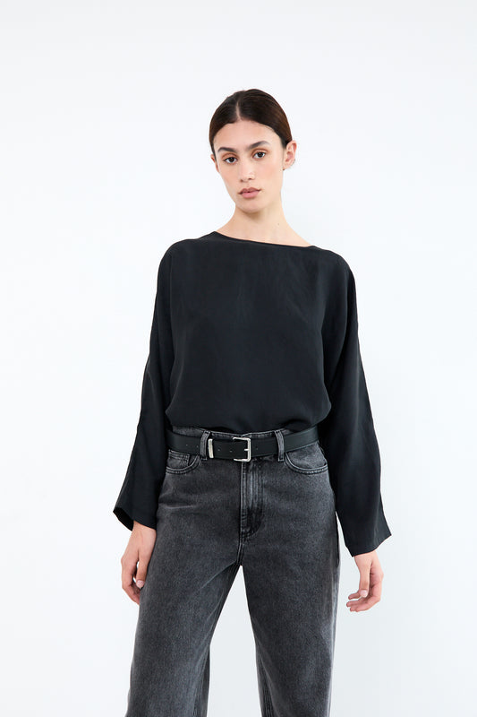 BARBARA BLOUSE|Black