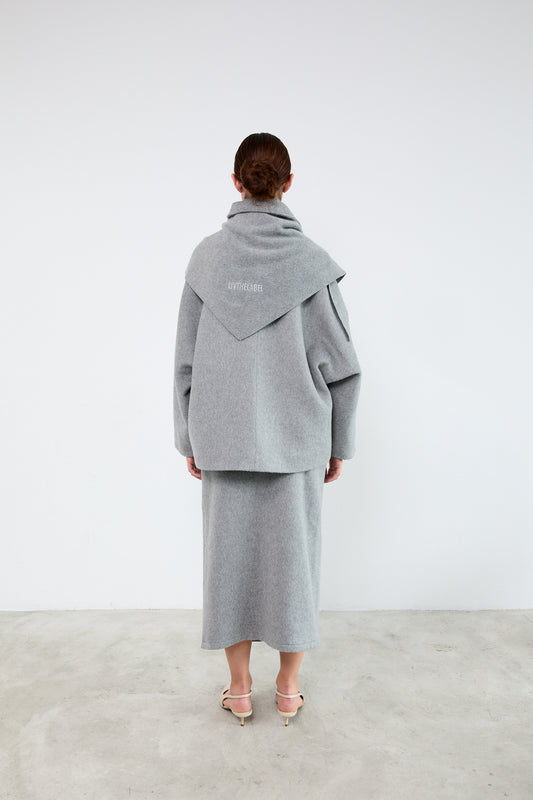 JANA SKIRT|Mid Grey