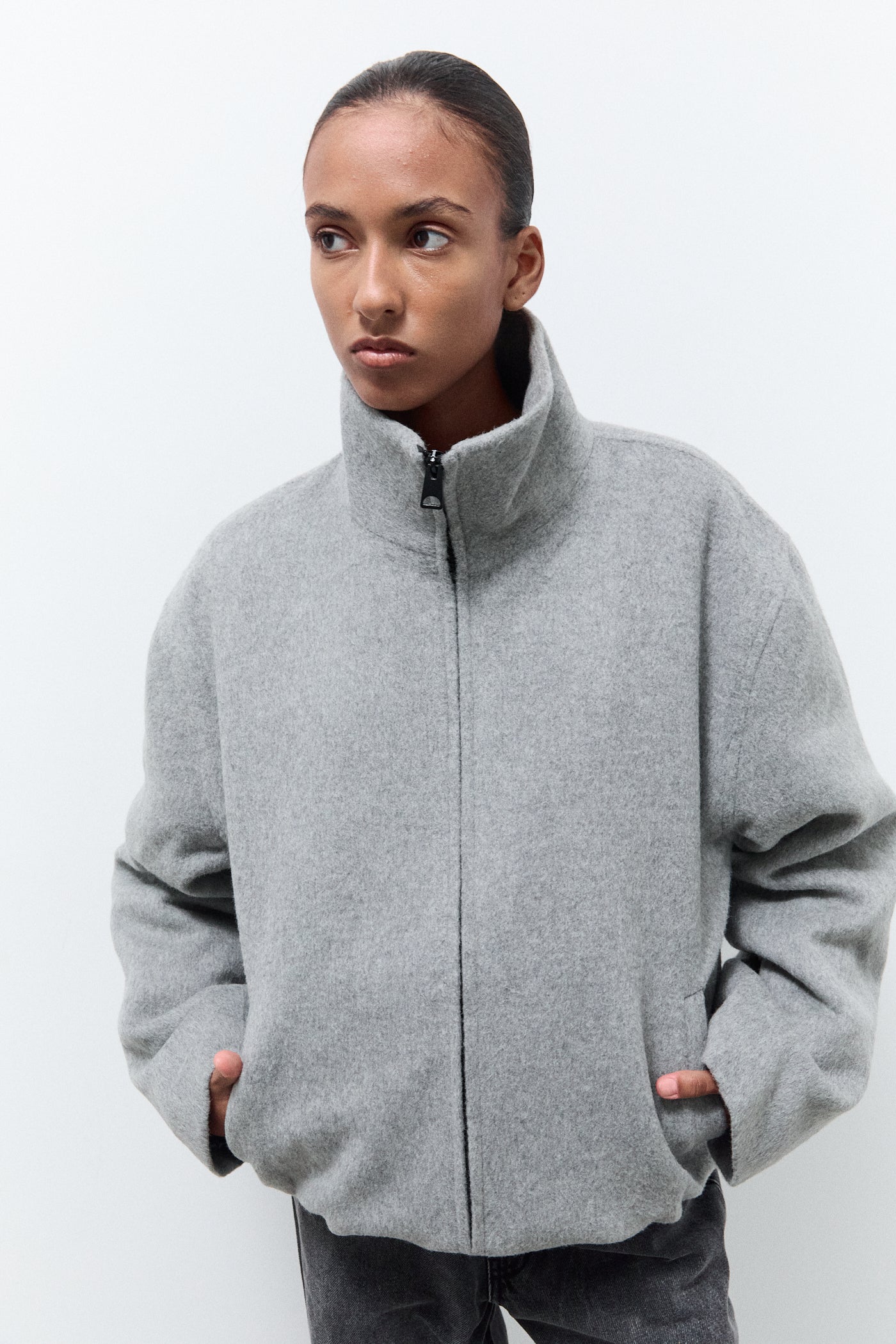 TESS JACKET|Mid Grey