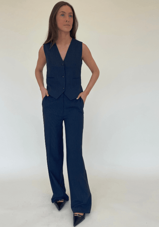 POPPY PANTS | MARINE PINSTRIPE