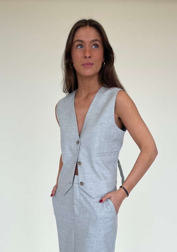 HOPE GILET | LIGHT GREY