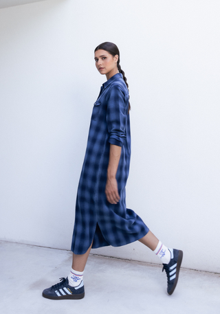 SCOTT DRESS BLUE CHECKED