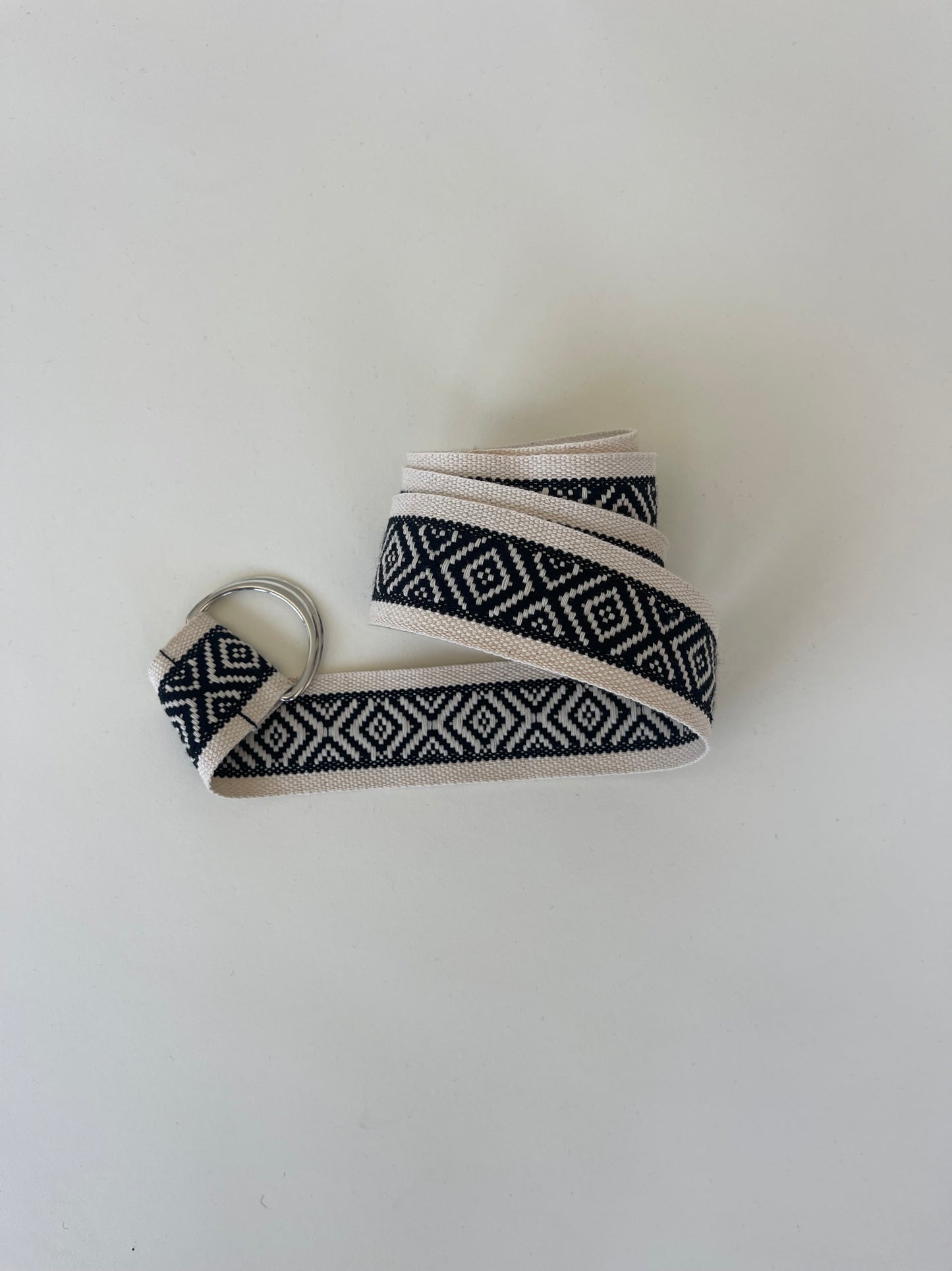 TABIT BELT | ECRU BLACK