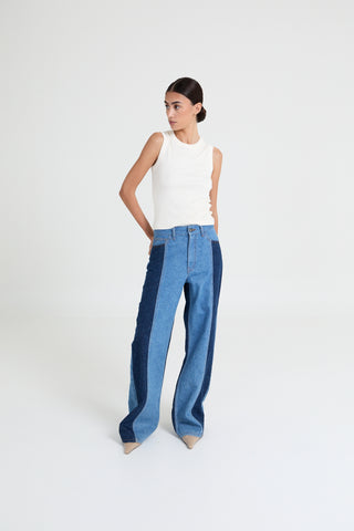 Joey | two toned denim