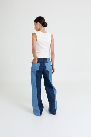 Joey | two toned denim