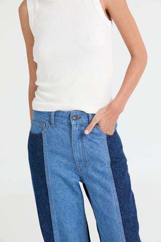 Joey | two toned denim
