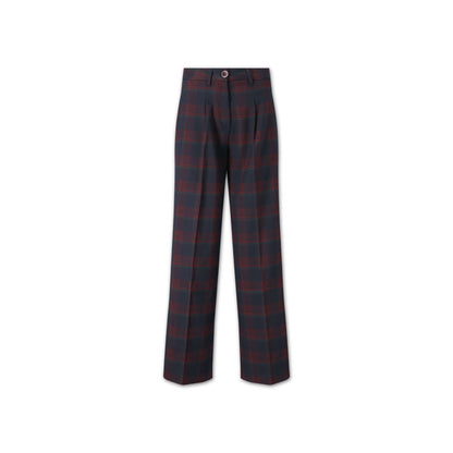 LOGAN|Blue & Burgundy Checked