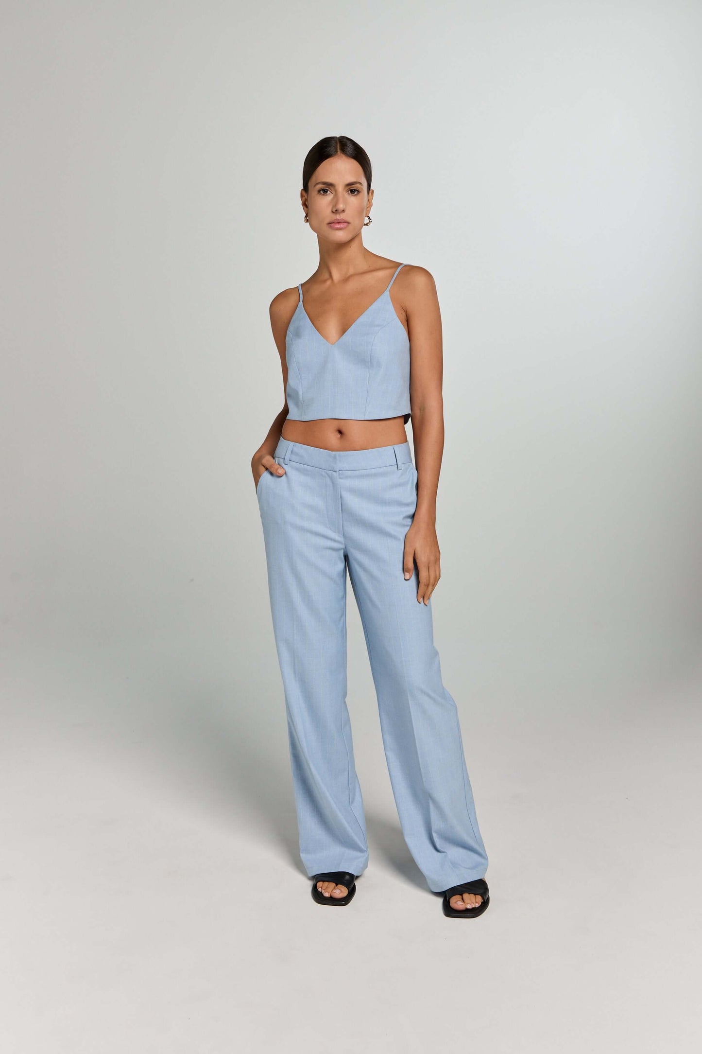 POPPY PANTS | LIGHT BLUE PINSTRIPE