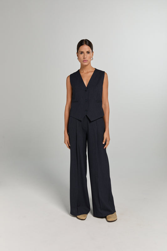 LOGAN PANTS | MARINE PINSTRIPE