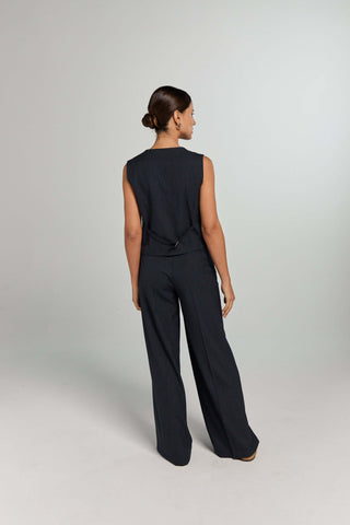 HOPE GILET | MARINE PINSTRIPE