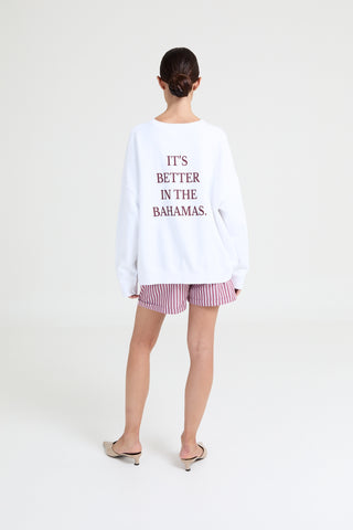 COOPER SWEATER 'It's better in the Bahamas.'