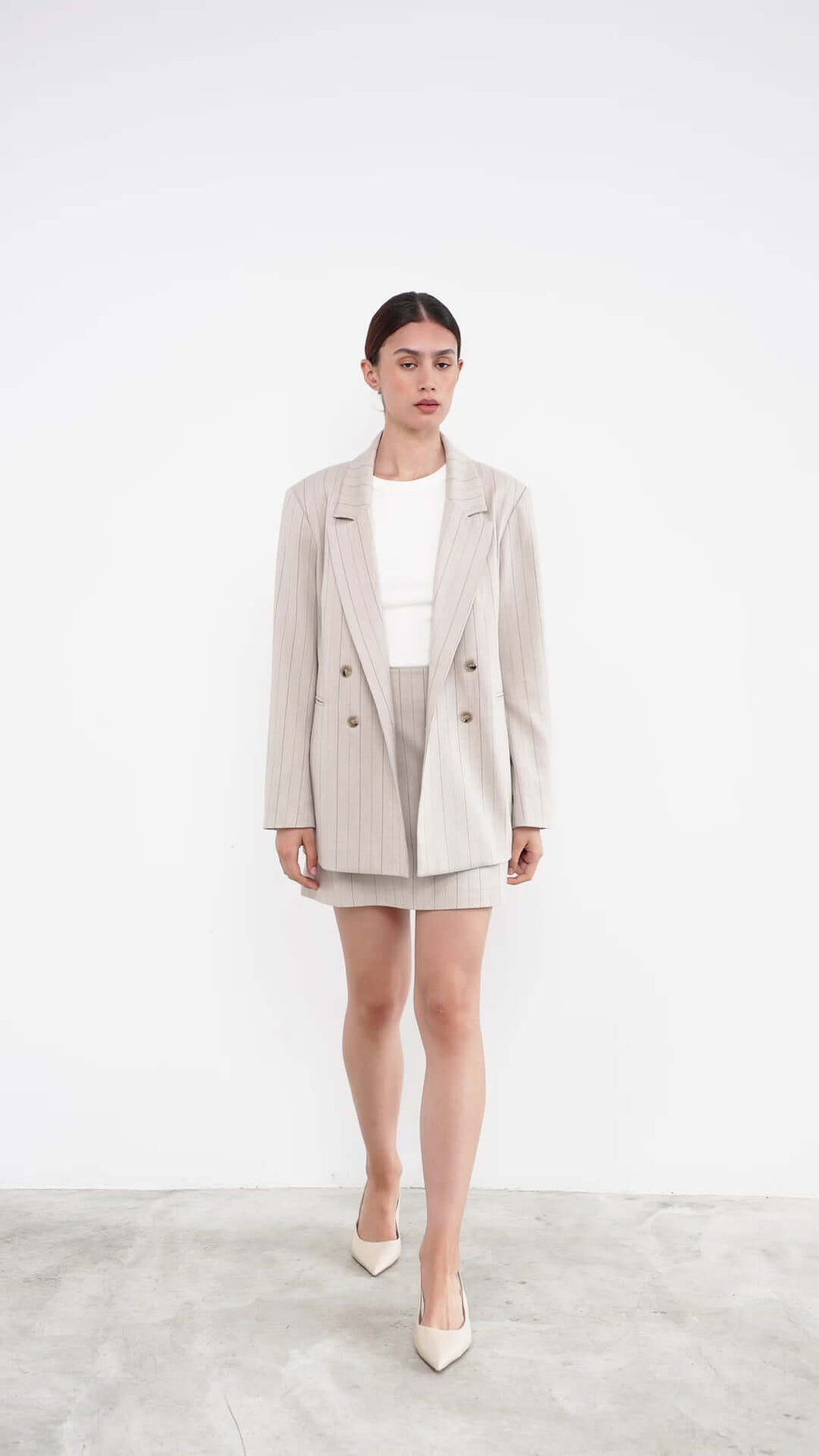 striped blazer
