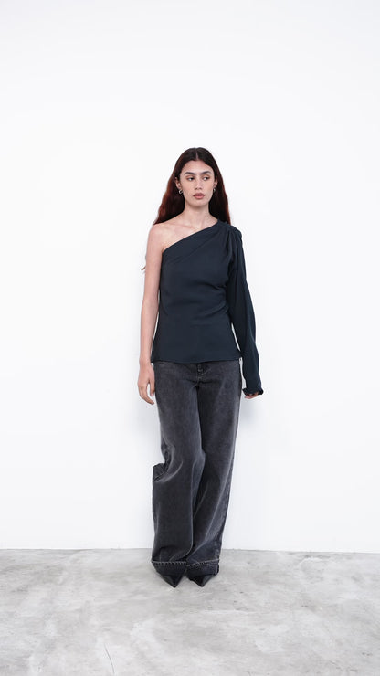 JACQUELINE BLOUSE|Black