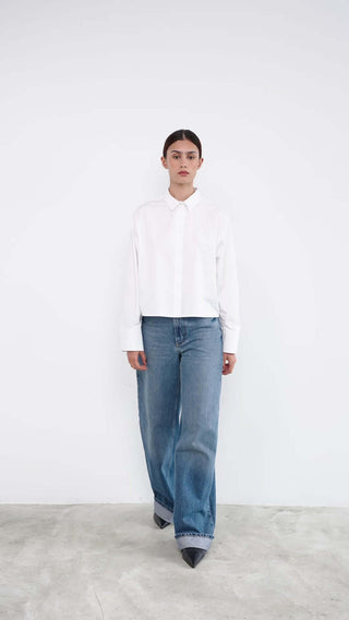 women with white shirt