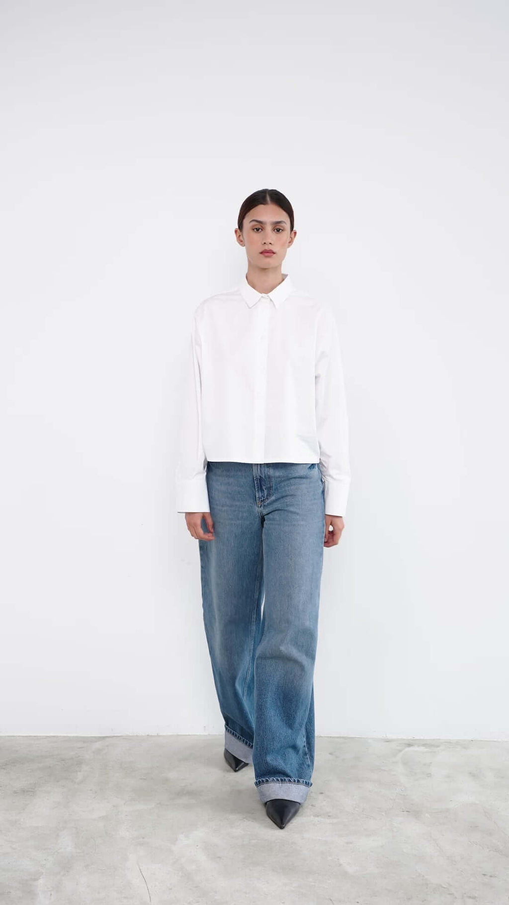 women with white shirt