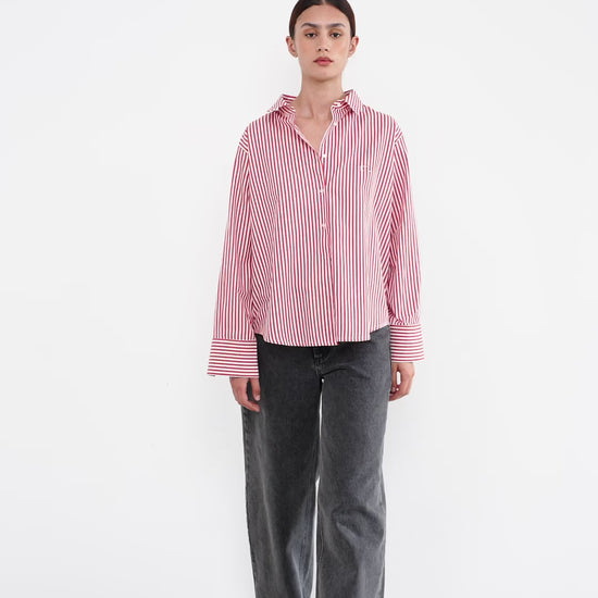 women with striped shirt